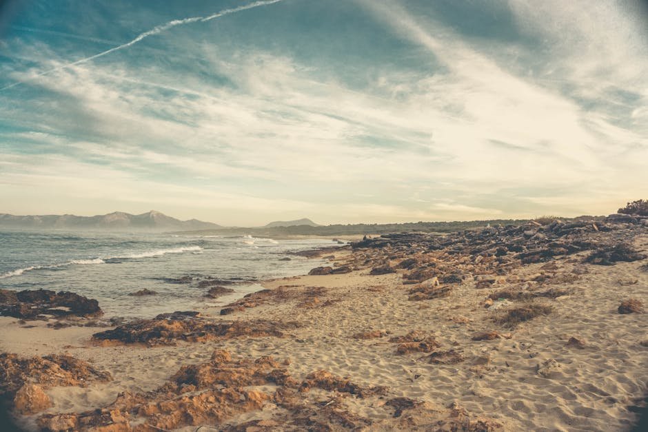 Beach Scenery - Scenic view of Santa Margarita beach in Spain, f #20350026