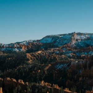 Desert Wilderness - Capture of the snow-dusted red rock formations i #34919357