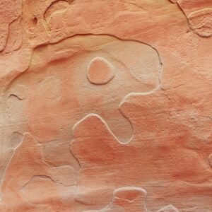 Desert Wilderness - Ancient petroglyph carved into red sandstone in  #4974532