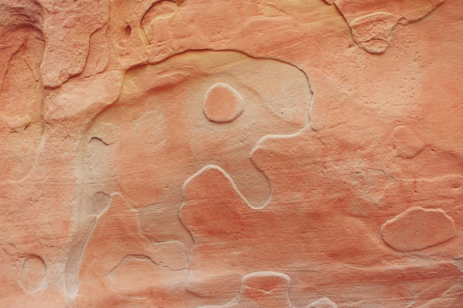 Desert Wilderness - Ancient petroglyph carved into red sandstone in #4974532