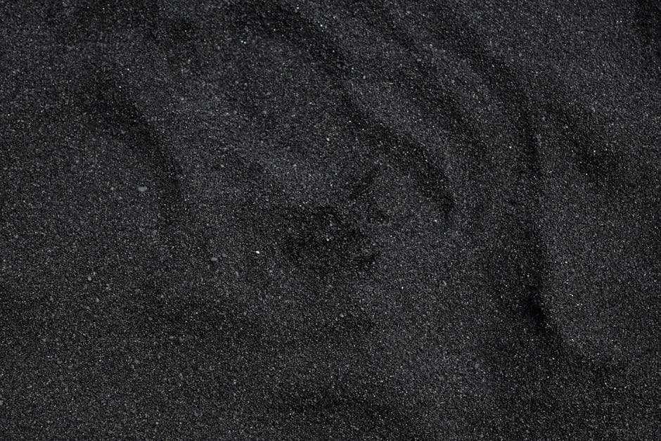 Beach Scenery - Close-up of black sand texture from Waimea Beach #952670
